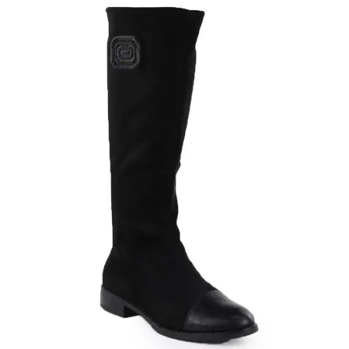 Women's black suede boots M.Daszyński MR2251-19 - Buty: 38
