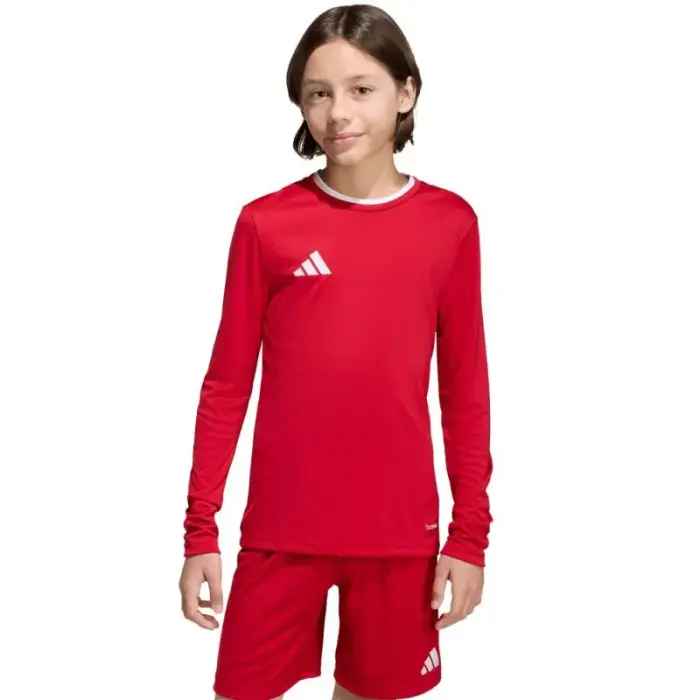 adidas Entrada 26 garpiedurkņu Jersey Kids’ Shirt Red KF5878, izmērs 140 cm