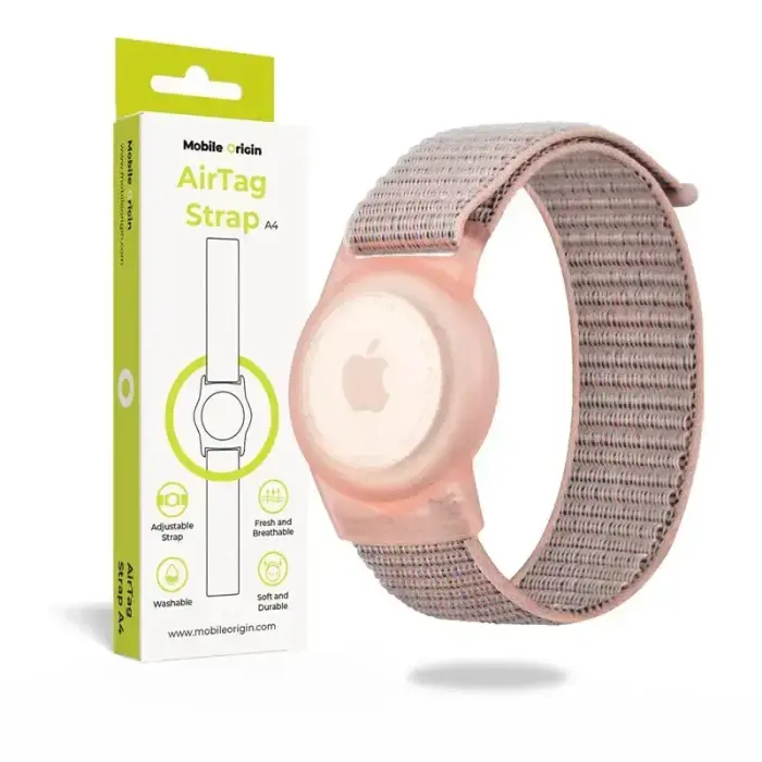 Mobile Origin AirTag Strap, pink