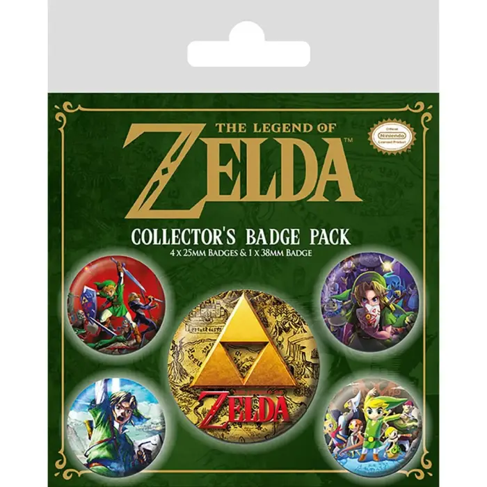 The Legend of Zelda 5 ženklelių rinkinys