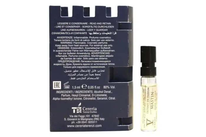 V Canto Mastin Extrait De Parfum, Unisex, 1.5 ml Vial