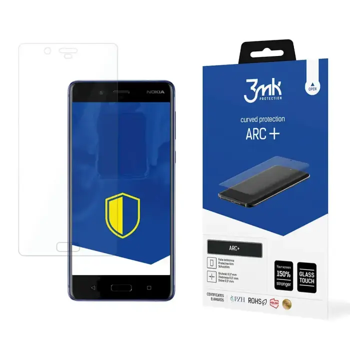 Nokia 8 - 3mk ARC+ apsauginė plėvelė