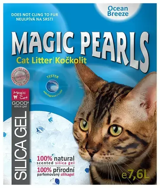 MAGIC PEARLS Ocean Breeze Silikona kaķu smiltis 7.6 L