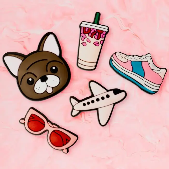 3D Sticker Pink 5pcs set Photo