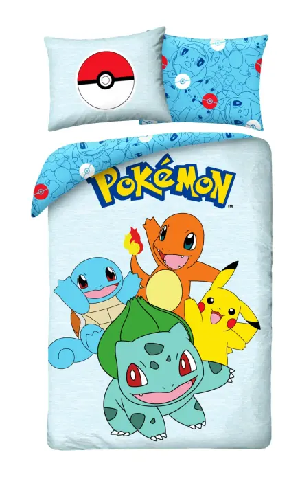 Halantex Pokemon kokvilnas gultas veļas komplekts 140x200 cm