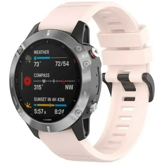 Beline smartwatch strap for Garmin Fenix 8/Fenix 7 Pro/MARQ Gen2/Epix Pro Gen2 | Silicone | pink