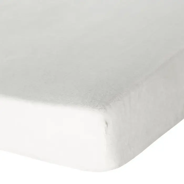 Prześcieradło z mikrofibry 100x200 Flano kremowe na wysoki materac 30 cm Eurofirany