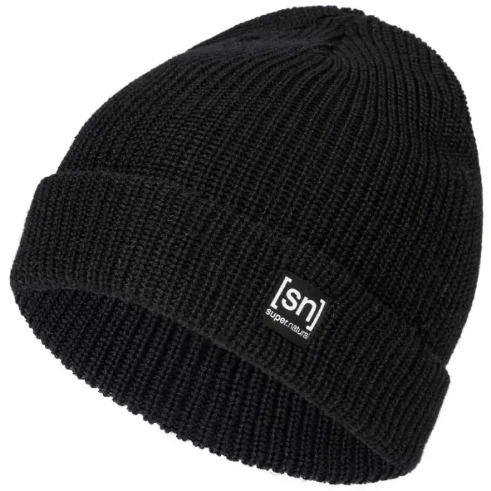 SUPER.NATURAL Riffler Beanie black, ONE SIZE - Rozmiar: one size