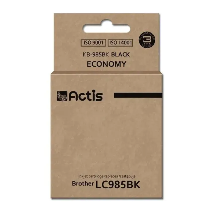 Actis KB-985Bk tinte (aizvieto Brother LC985BK; Standarta; 28.5 ml; melna)