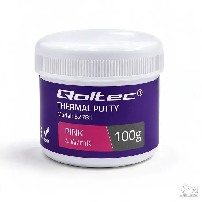 Qoltec High Conductivity Thermal Putty |  4 W/m-K | 100g  | Pink