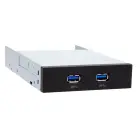 CHIEFTEC interní box do 3,5", 2x USB3.0, чёрный — Фото 1