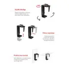MACLEAN COMPUTER HOLDER BLACK MC-713B — Foto 8