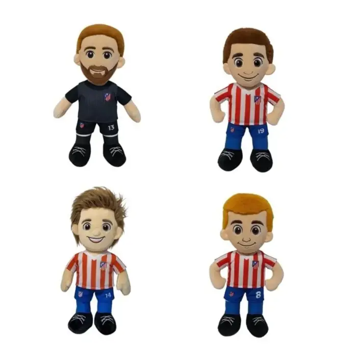 Atletico de Madrid spēlētāja asorti plīša rotaļlieta 25 cm