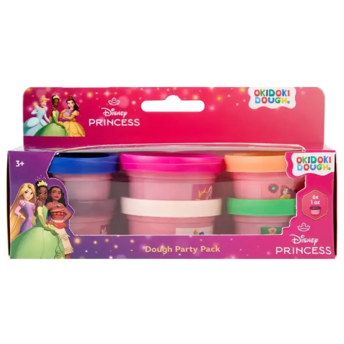 Disney Princess pakuotė su 6 mini modelino indėliais