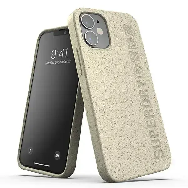 SuperDry Snap iPhone 12 mini Compostable Case - Sand