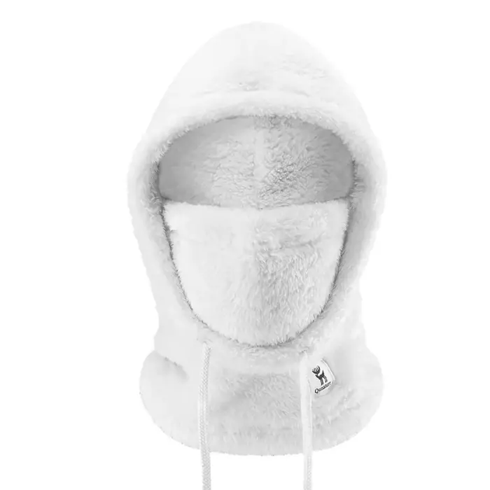 Зимняя лыжная балаклава Qunature Arctic Velvet – белая – размер L
