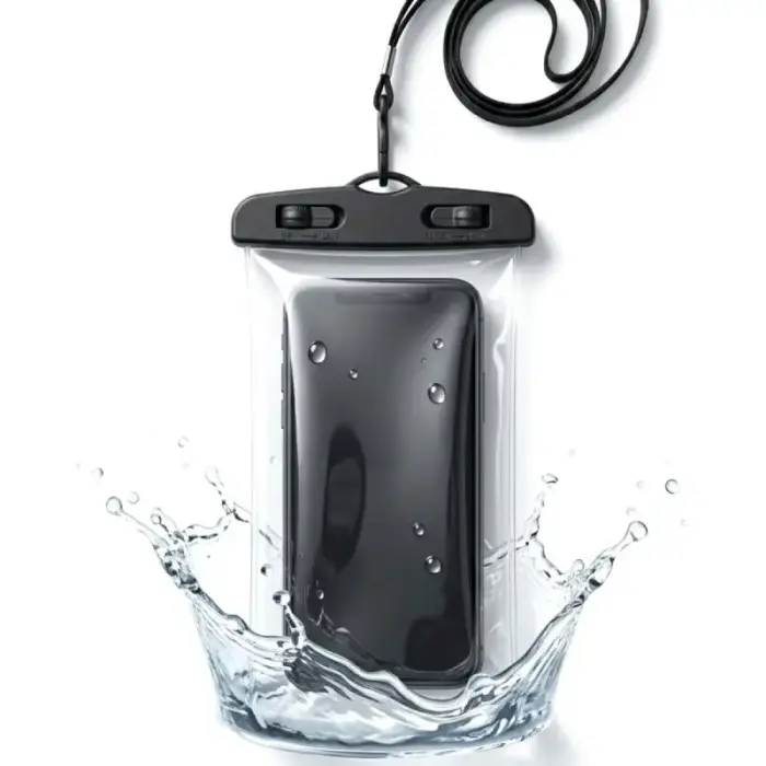 WATERPROOF PHONE CASE 11X21CM PVC BLACK GRUNDIG