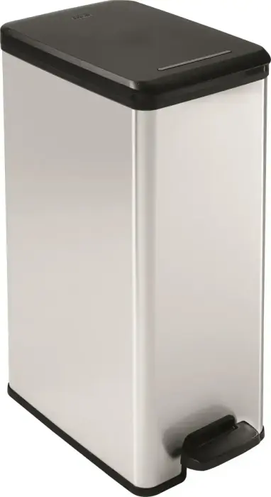 Pedal Bin Slim Bin 40L, silver