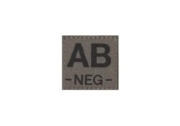 AB Neg Bloodgroup Woven Patch