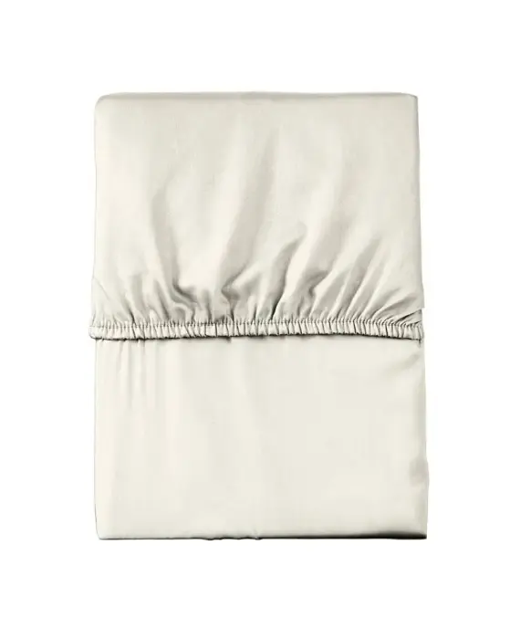 Microsatin Fitted Sheet 90x200 cm, Cream