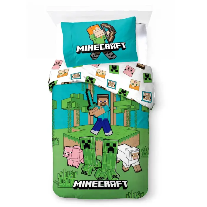 Vilnos patalynės komplektas Minecraft Jungle Explore Darymex 140x200 cm