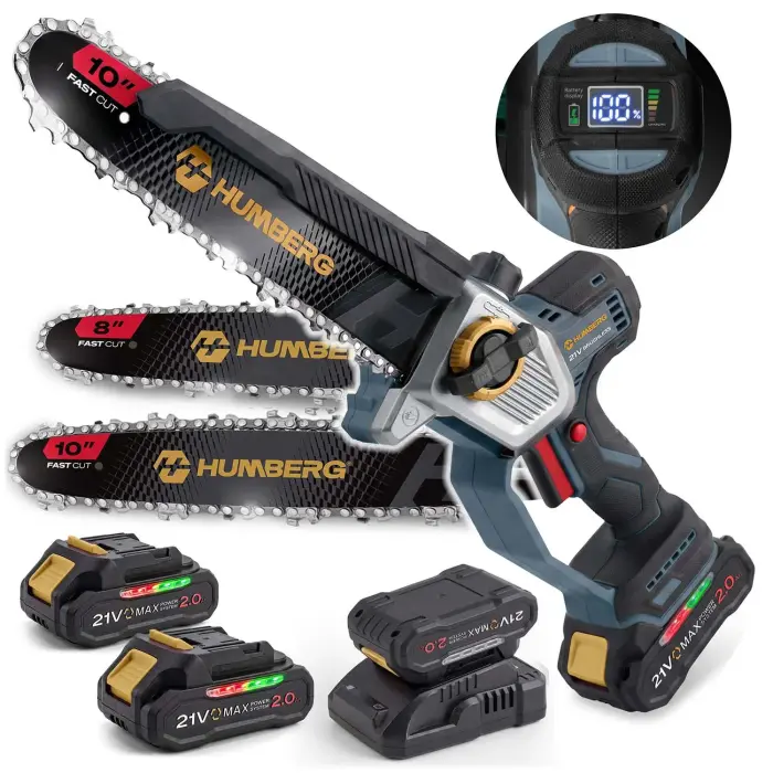 Humberg HM-437 juhtmevaba mootorsaag 2x2.0 Ah 10" 8"