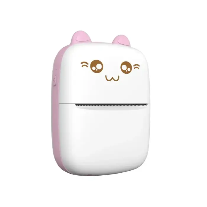 HURC9 Bluetooth Thermal Printer Mini Kitty with App - Pink Фото num