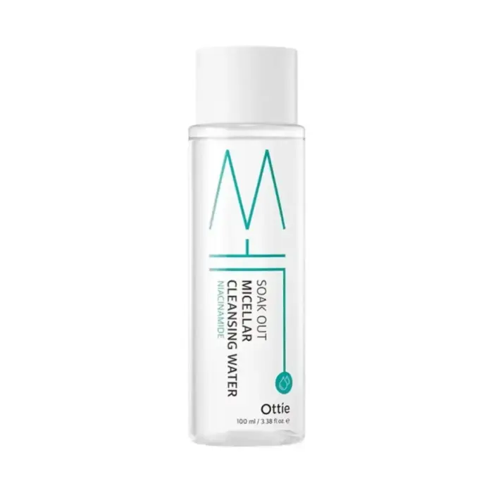 Ottie, Soak Out, Cleansing & Hydrating, Micellar Water, Sensitive, 100 ml