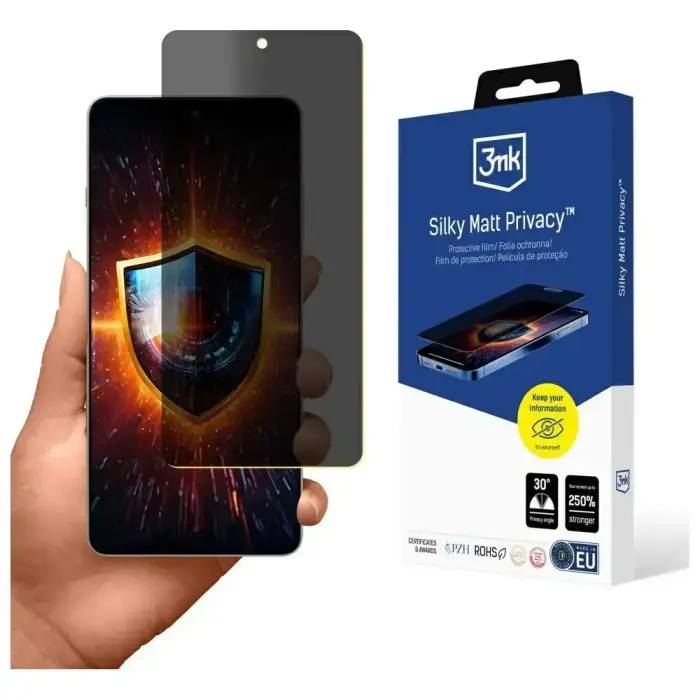 3MK Silky Matt Privacy aizsargstikls / aizsargplēve OnePlus 13R