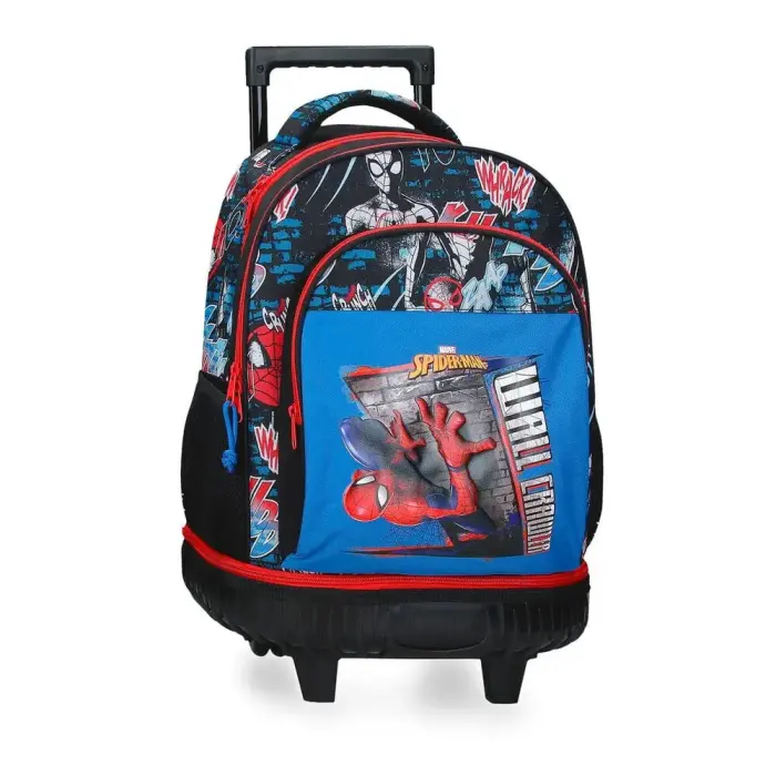 Marvel Spiderman Wall Crawler izvelkams kompakts ratiņu koferis 43cm