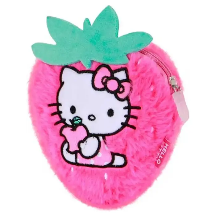 Hello Kitty Braškių pliušinė piniginė