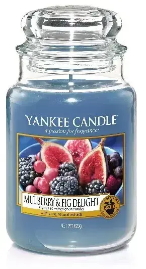 Yankee Candle Mulberry & Fig Delight aromatizēta svece 623 g