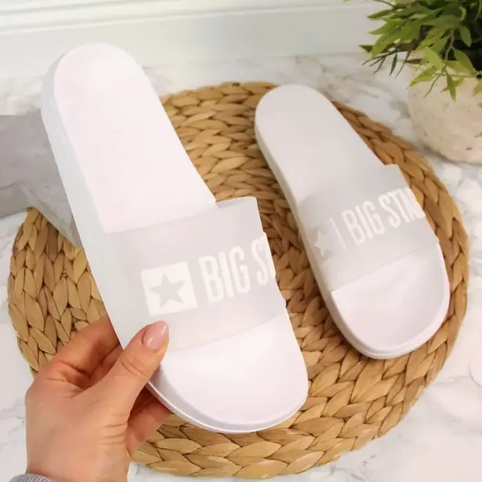 Big Star W FF274A199 white pool flip-flops - Buty: 38