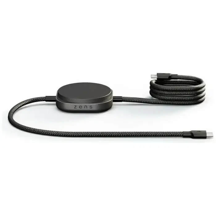 Zens Pro 2 Qi2 15W juhtmeta laadija (USB-C/USB-C) must