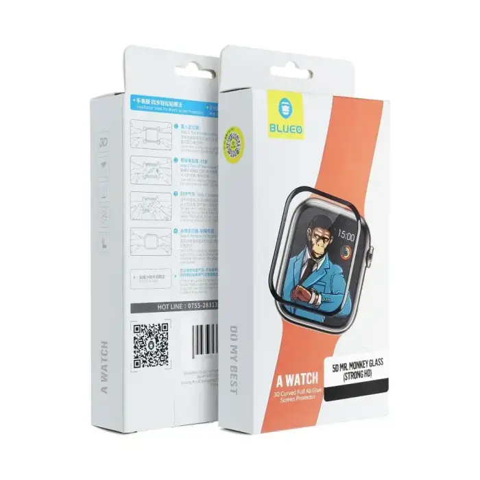 Защитное стекло Mr. Monkey 5D Glass Premium 9H для Apple Watch 40mm