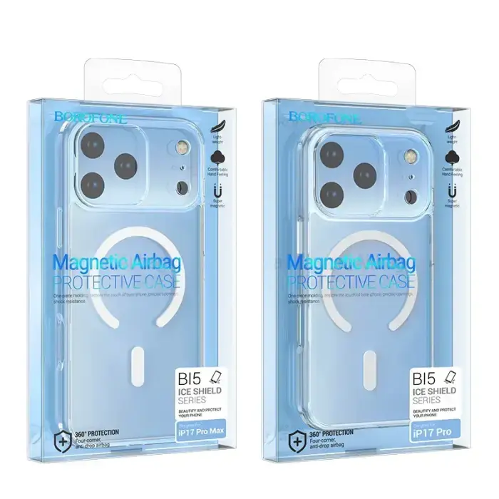 Borofone Case BI5 Ice Shield Magnetic Iphone 17 Pro Max transparent Photo