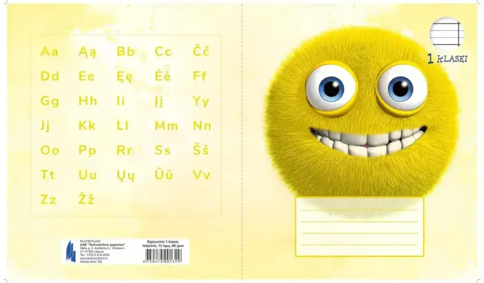 TECHNOINFORM Notebook A5, 12 pages, 80 g/m2, lined, 1st grade