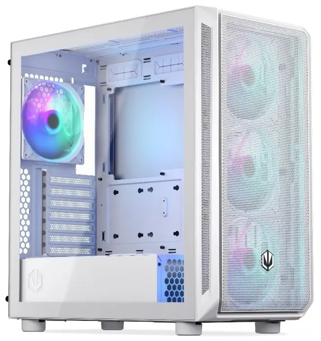 Endorfy PC Case Arx 700 ARGB / ATX / 4x 140 ARGB fan (až 8 fans) / 2x USB / USB-C / mesh p. / tvrzené sklo / white