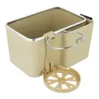 Car organizer with cup holder beige Фото num