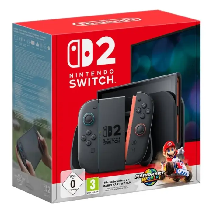 Nintendo Switch 2 + Mario Kart World žaidimas