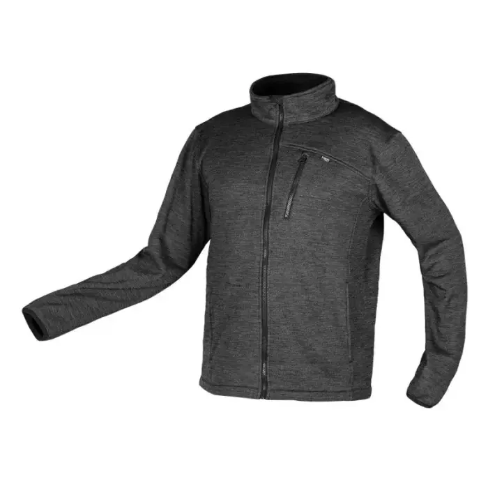 OUTDOOR zip-up džemperis, pique, gray, size XL