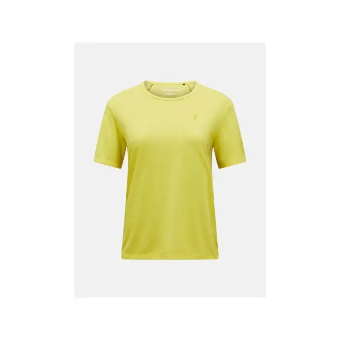 Naiste lühikeste varrukatega t-särk PEAK PERFORMANCE W Wool-Blend, kollane - S
