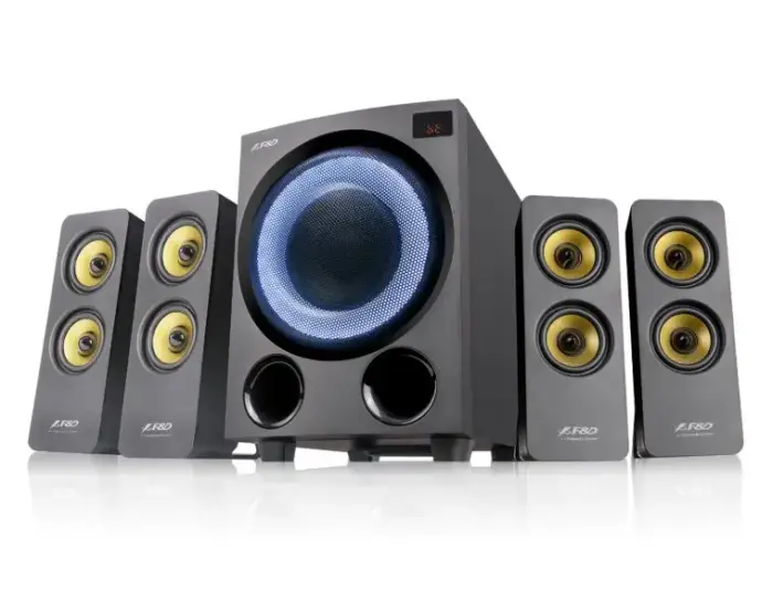 FENDA F&D kõlar F7700X/ 4.1/ 80W/ must s RGB/ BT5.0/ FM rádio/ USB taasesitus/ optiline sisend/ dálkové ovládání