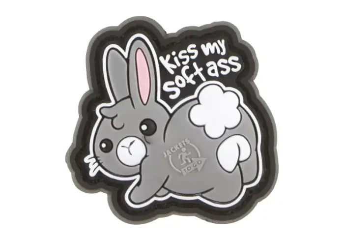 Kiss My Soft Ass Rubber Patch