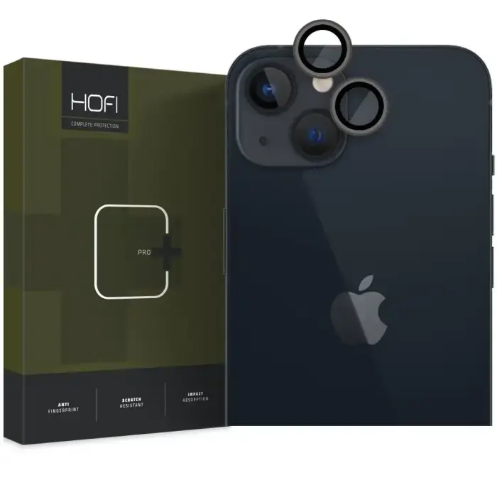 Hofi Camring Pro+ kameras lēcas aizsargs iPhone 14 | 14 Plus | 15 | 15 Plus - Melns