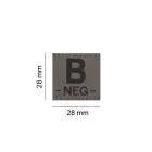 Clawgear B Neg Blood Group Patch — Photo 4