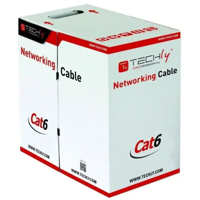 TECHLY U/UTP Cat6 CCA Network Cable 305m – Grey