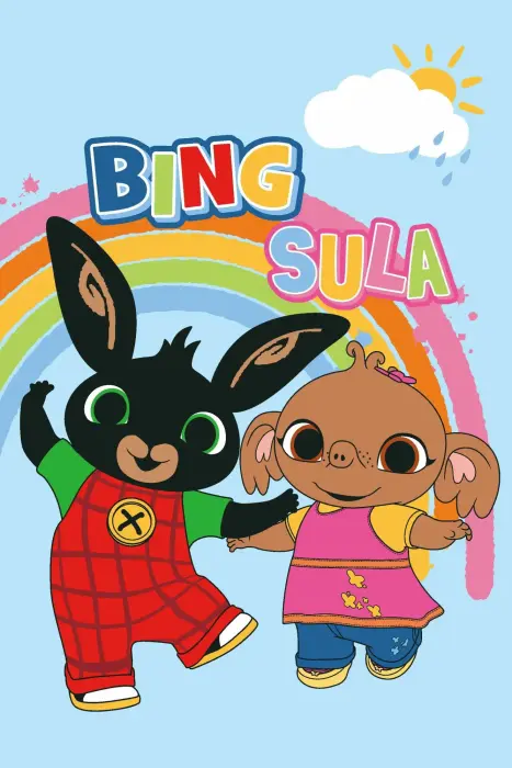 Флисовый плед Bing the Rabbit 100x150 см Синий