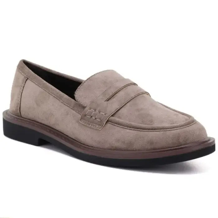 Женские suede lords обувь beige Vinceza 62335 - Buty: 38