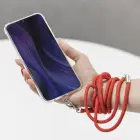 Universal neck strap for phones navy blue Фото num